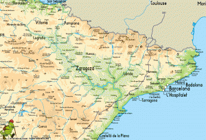 Hiking-Map-Spain-GR7-North. SPAIN